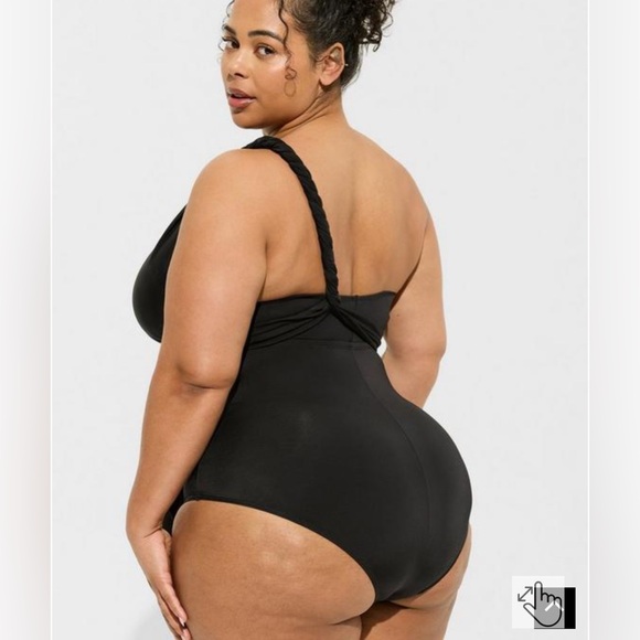 NWT Torrid Wireless Multi Way Bust Tie One Piece Swimsuit - Picture 5 of 12